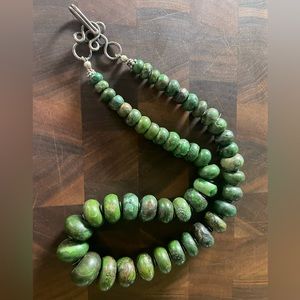 Chunky Agate graduated bead necklace